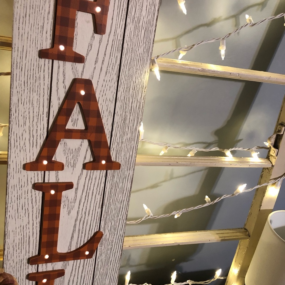 Hello Fall Lighted Porch Sign - Picture 4 of 9